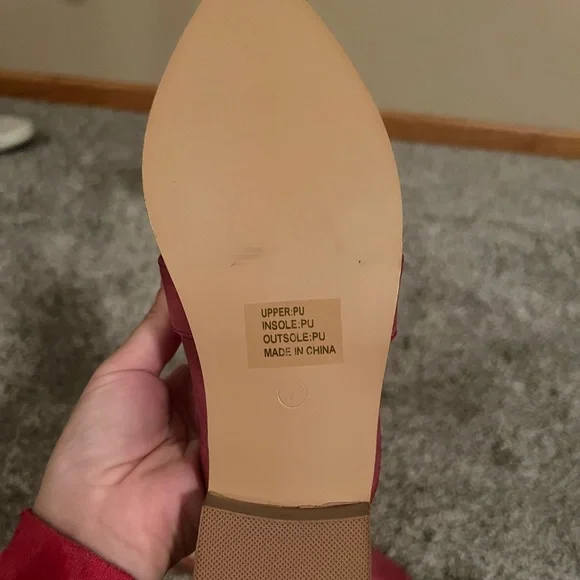 Pink/Red Mules Never Worn Size 7 - Picture 3 of 3